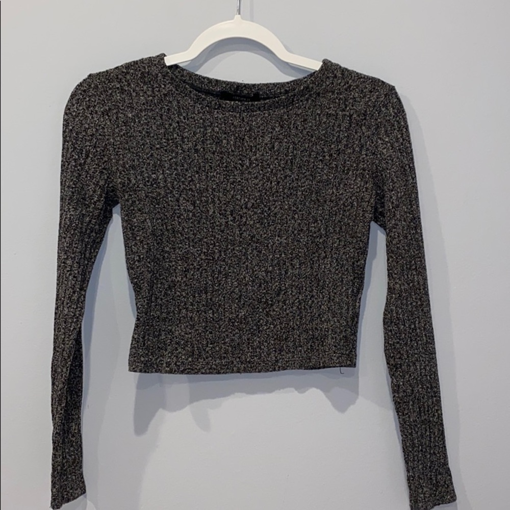 forever 21 long sleeve crop top